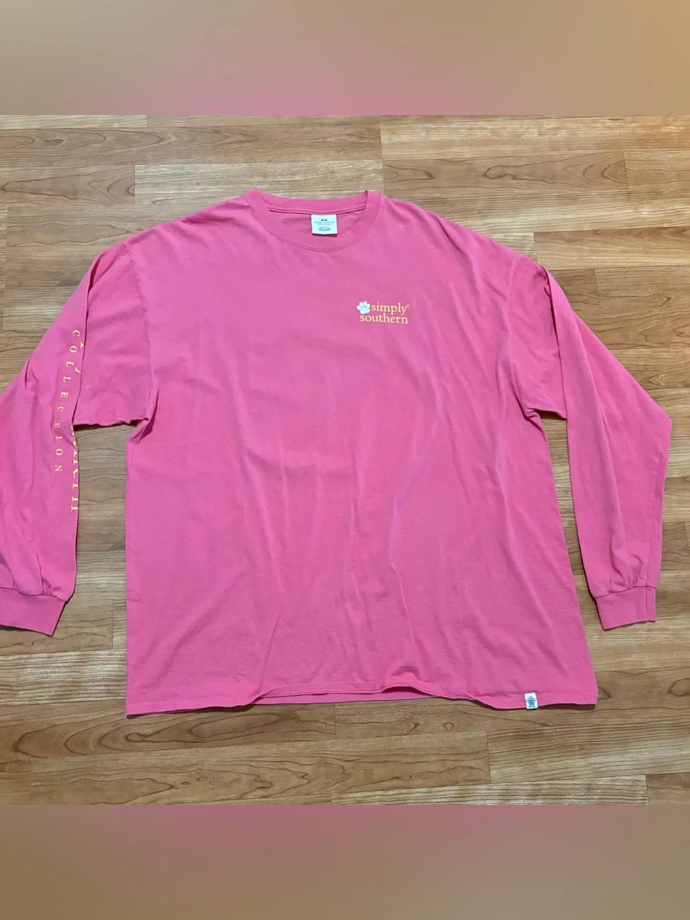Simply Southern Women Long Sleeve Pizza & Dog Kisses XXL 2XL Labrador Retriever - Picture 2 of 6